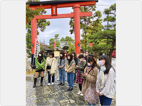 大垣八幡神社の視察のようす