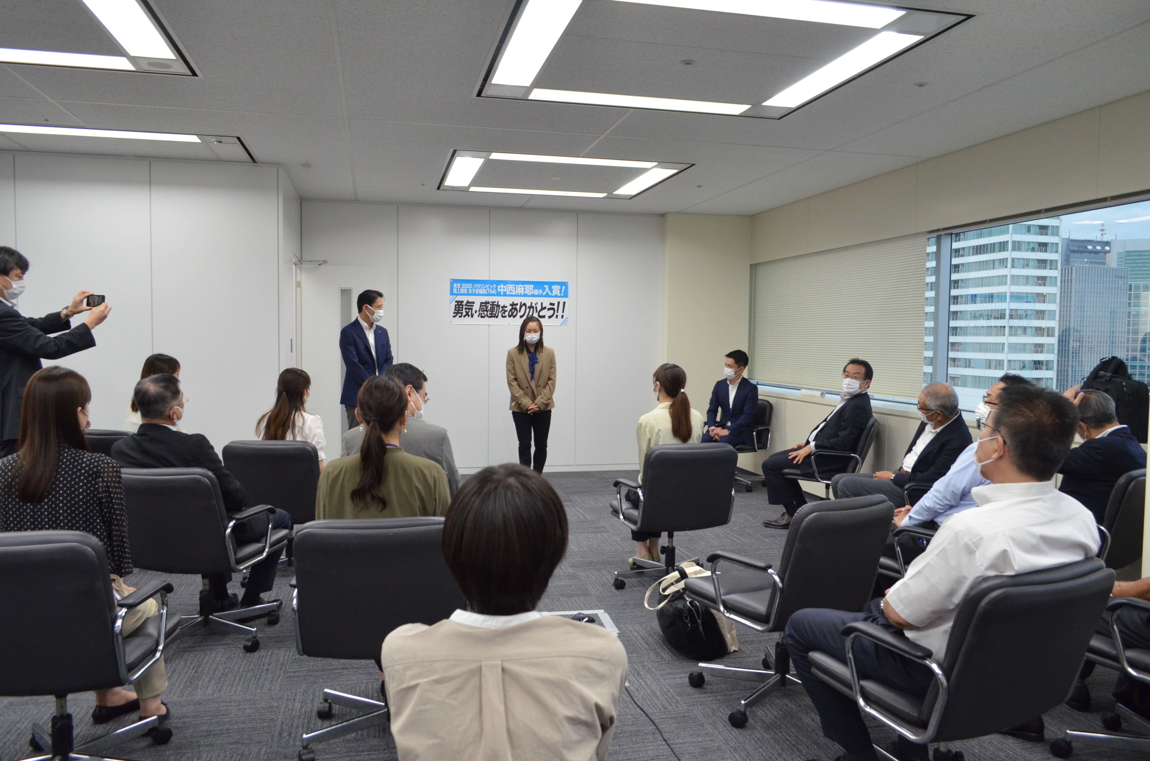 阪急交通社 中西麻耶選手東京パラリンピック報告会　2021年09月17日撮影