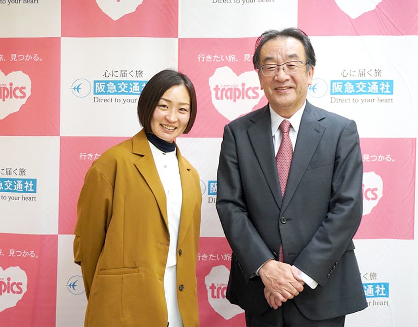 当社社長 酒井と中西選手