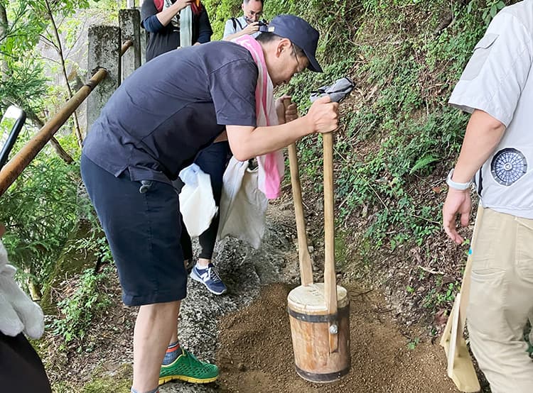 高野山作業風景