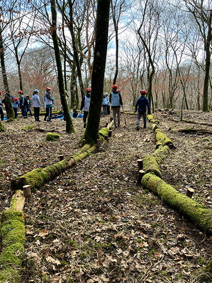 富士山作業風景