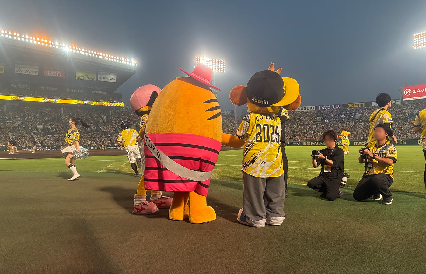 トラピックスナイターで阪神甲子園球場に登場